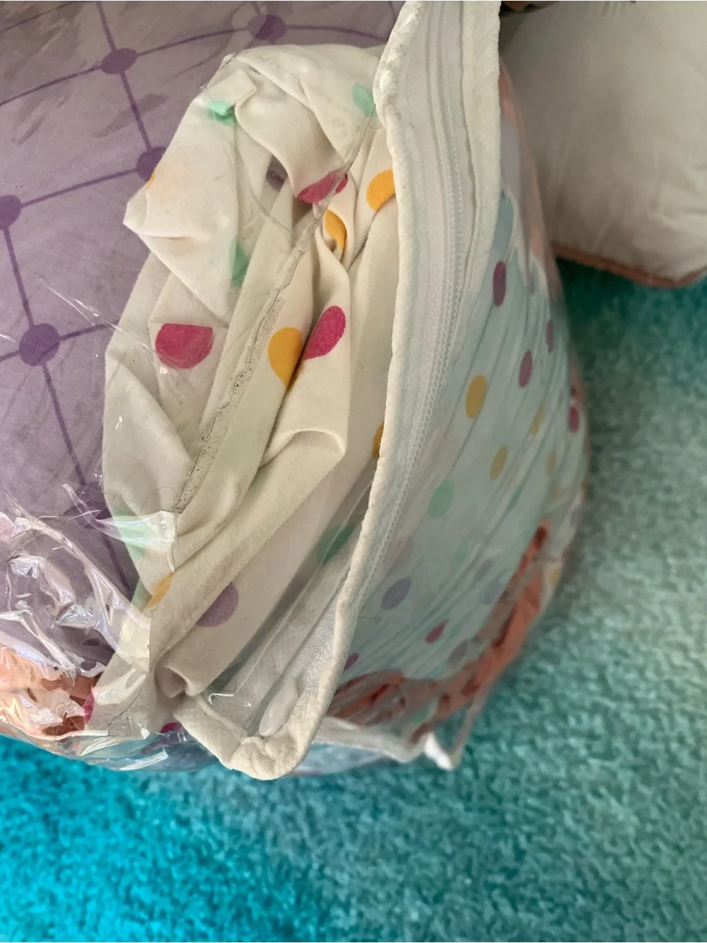 Baby Girl Cupcake Crib Bedding-Lavender & Coral